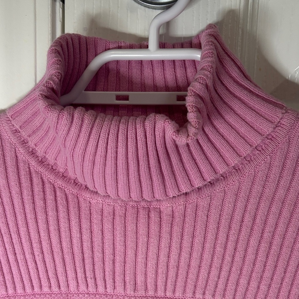 DKNY Pink Ribbed Long Sleeve Top - Picture 5 of 6